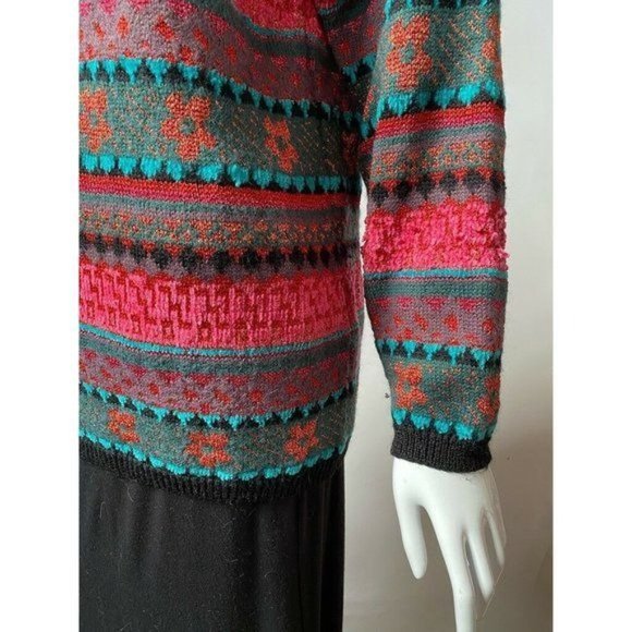 Carole Little Womens Pullover Sweater Multicolor SZ M Acrylic Blend - Picture 4 of 11